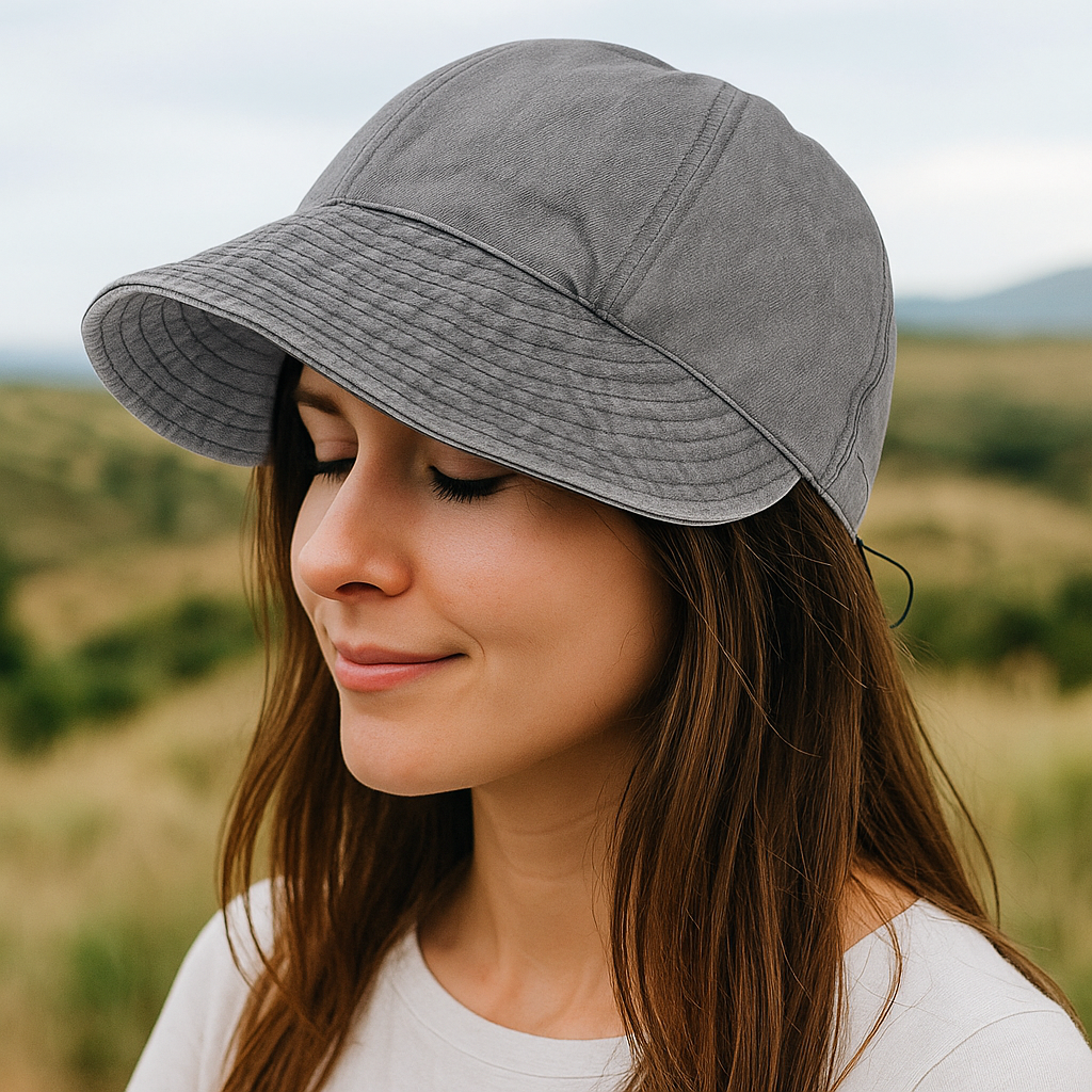 Laila - UV-beskyttende Denimhatt