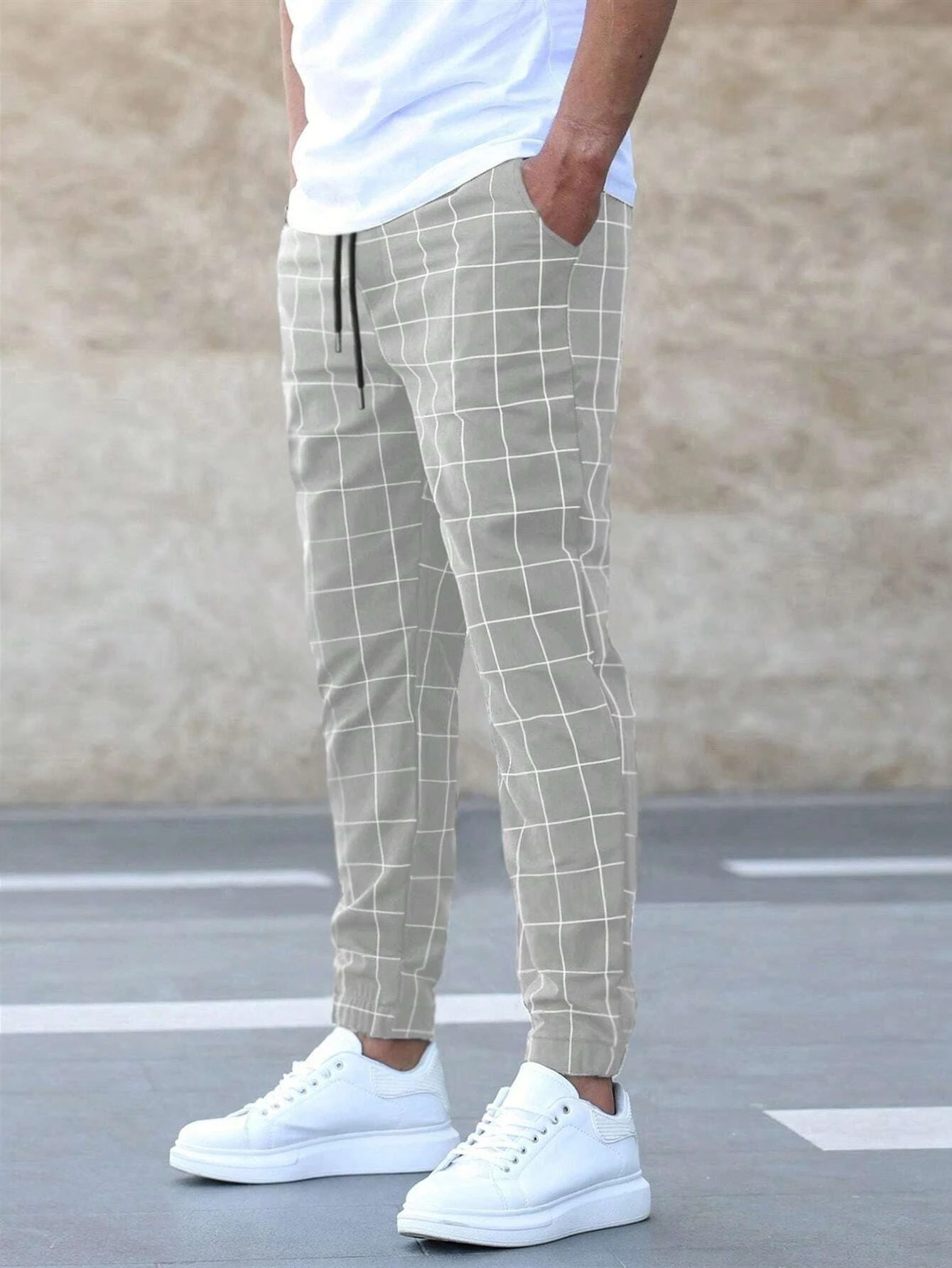 Nohr™ | Rutete joggebukse med stil og komfort