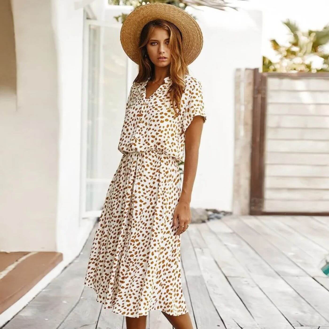 Jenny – Vintage Behagelig Sommerkjole
