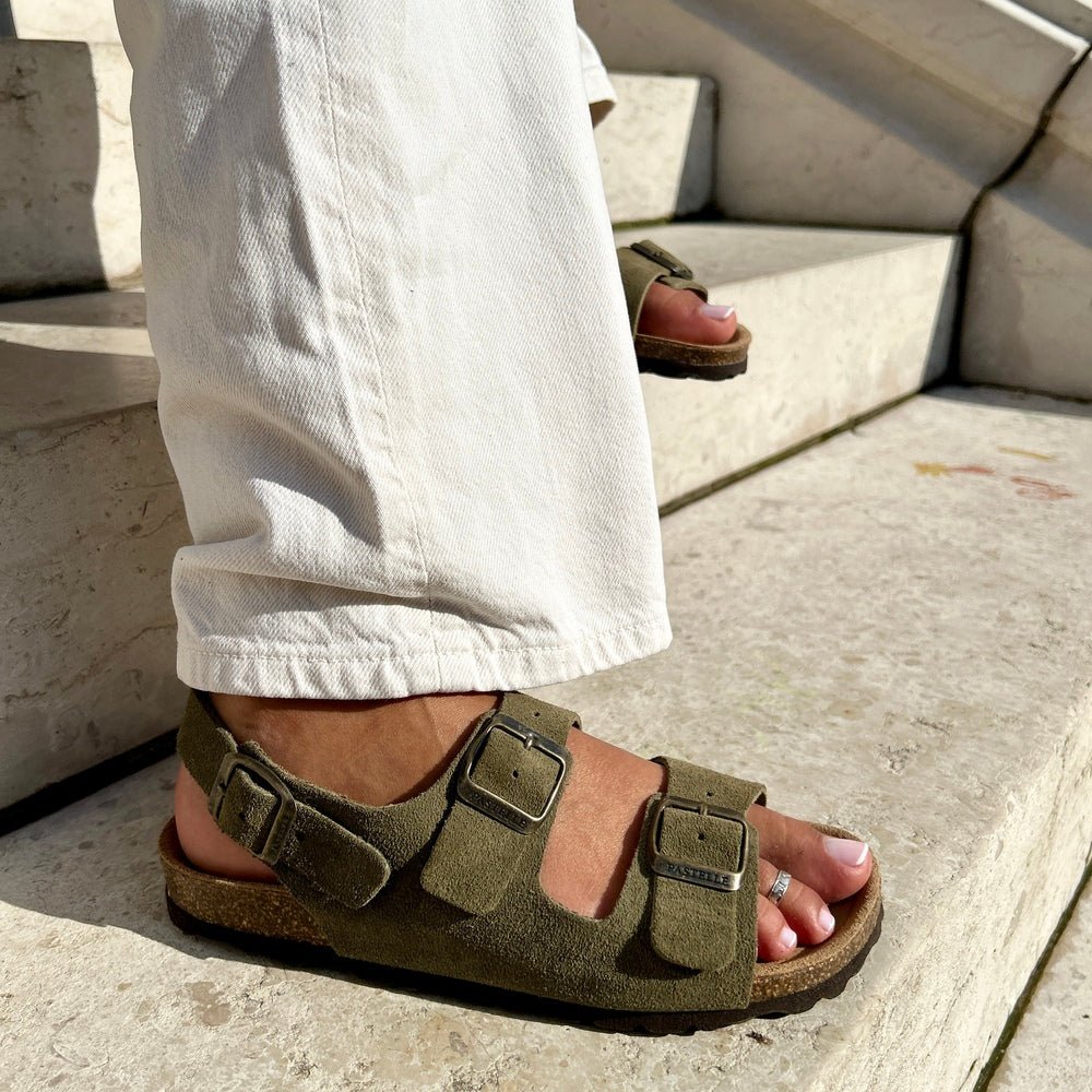 Inga™ | Tidløse sandaler i mykt semsket skinn
