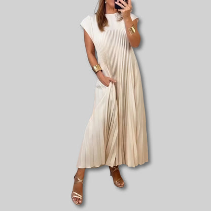 GracePlissé™ | Elegant plissert maxikjole