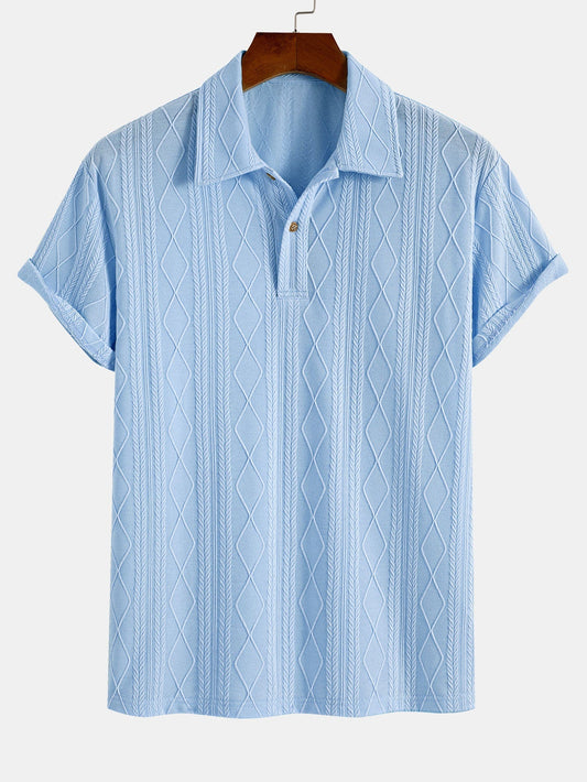 Elias™ | Poloshirt med struktur – Eleganse møter komfort