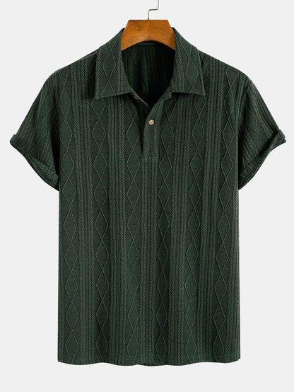 Elias™ | Poloshirt med struktur – Eleganse møter komfort
