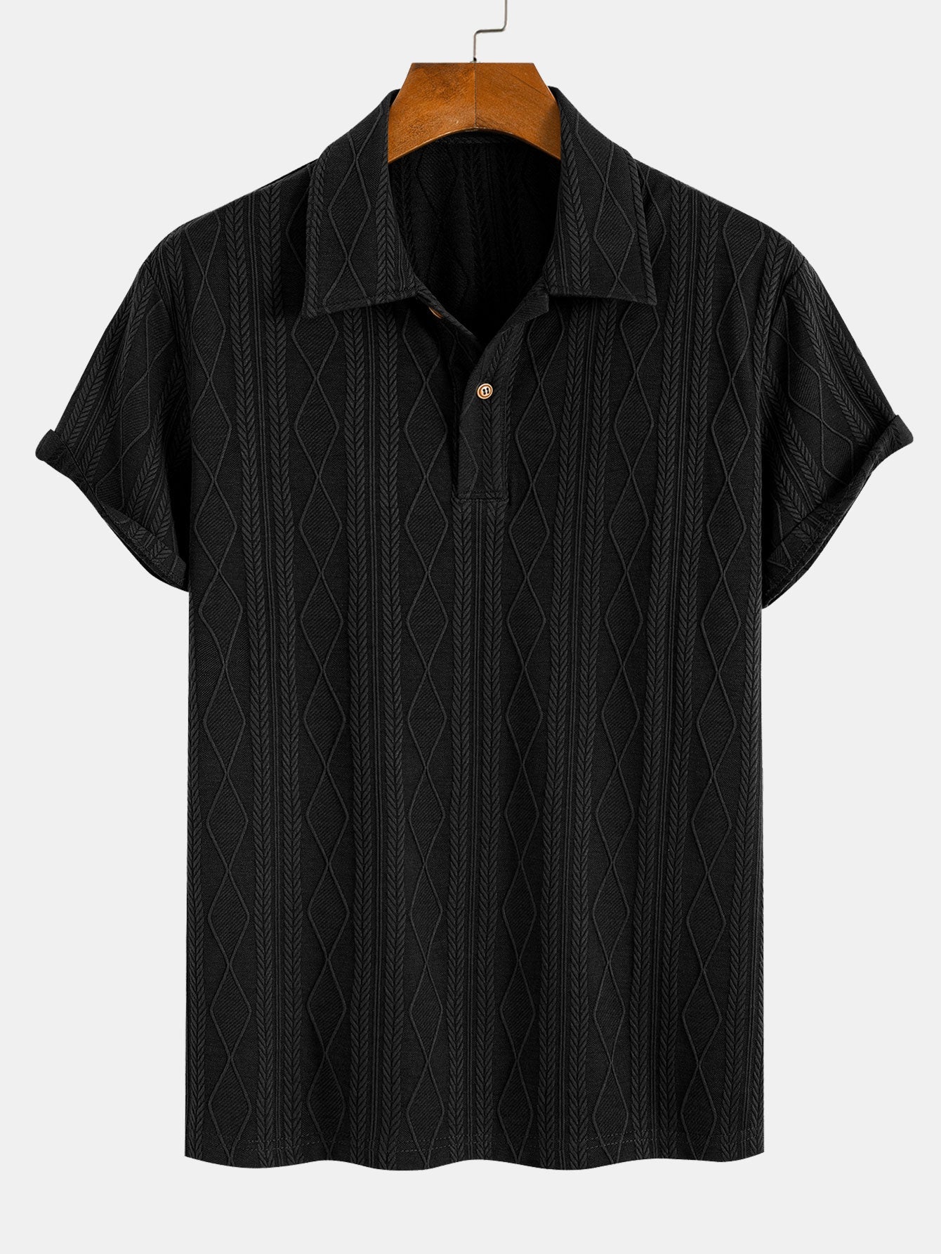 Elias™ | Poloshirt med struktur – Eleganse møter komfort