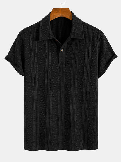 Elias™ | Poloshirt med struktur – Eleganse møter komfort