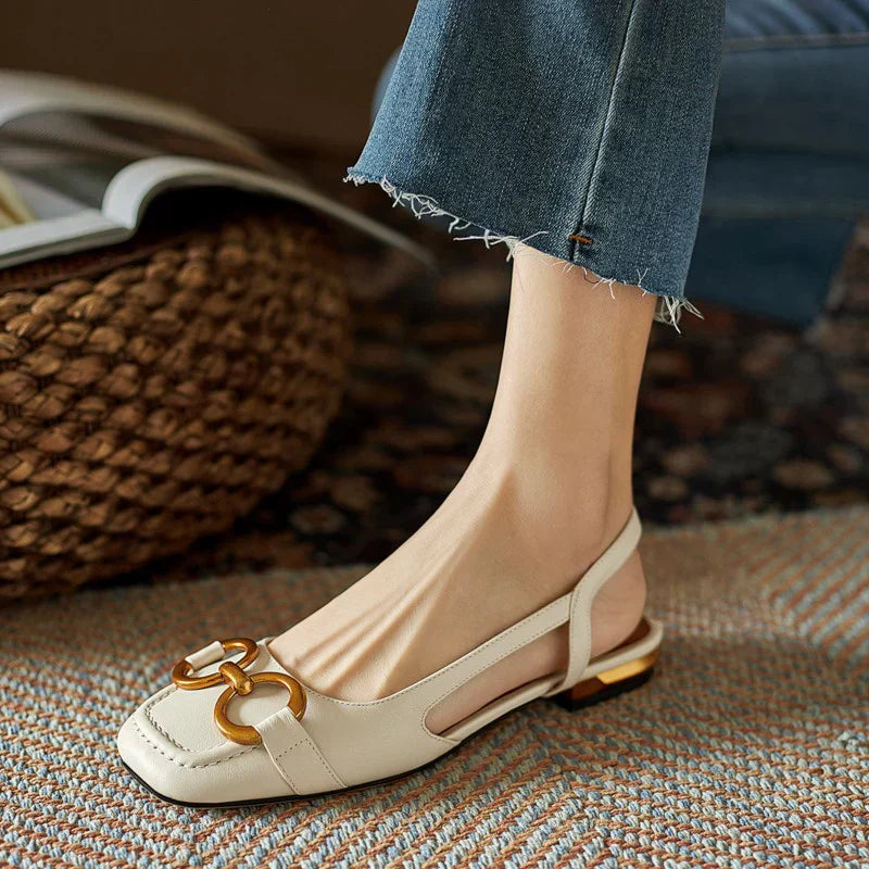 ÉléganceBleu™ | Klassiske slingback-loafers