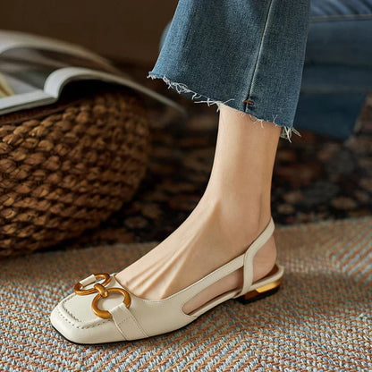 ÉléganceBleu™ | Klassiske slingback-loafers