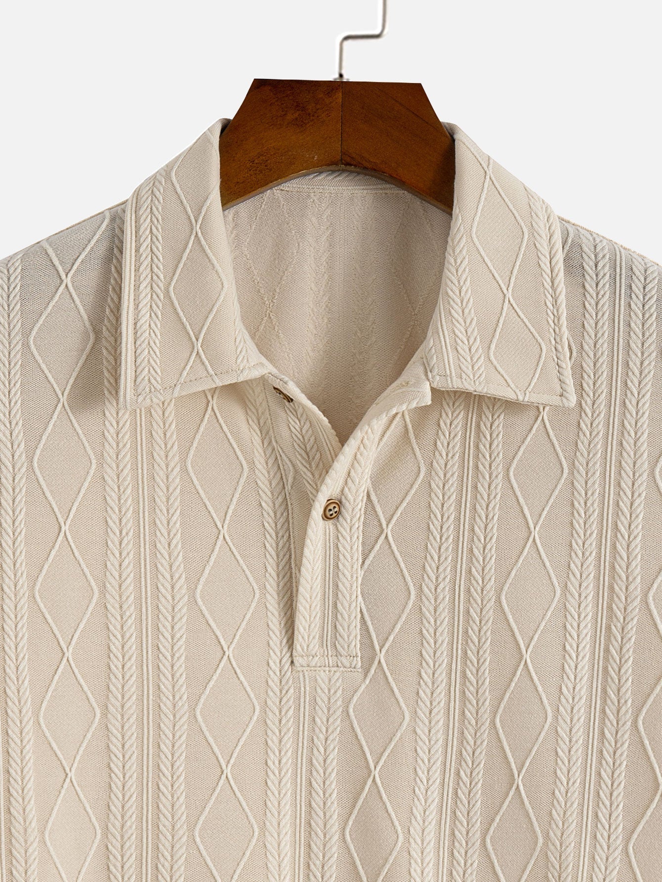 Elias™ | Poloshirt med struktur – Eleganse møter komfort