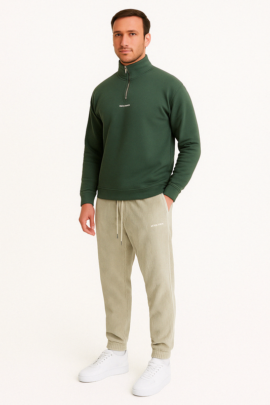 Jonas™ | Trendy ribbestrikket bukse