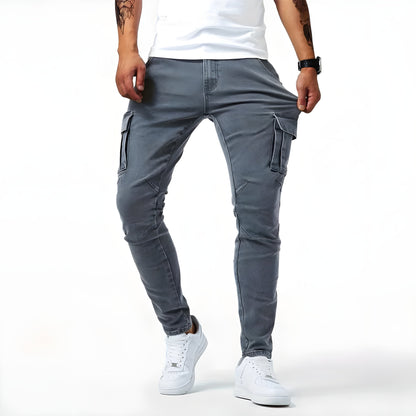 Eirik™ | Cargobukse i stretchdenim (1+1 GRATIS)
