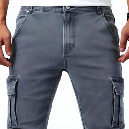 Eirik™ | Cargobukse i stretchdenim (1+1 GRATIS)