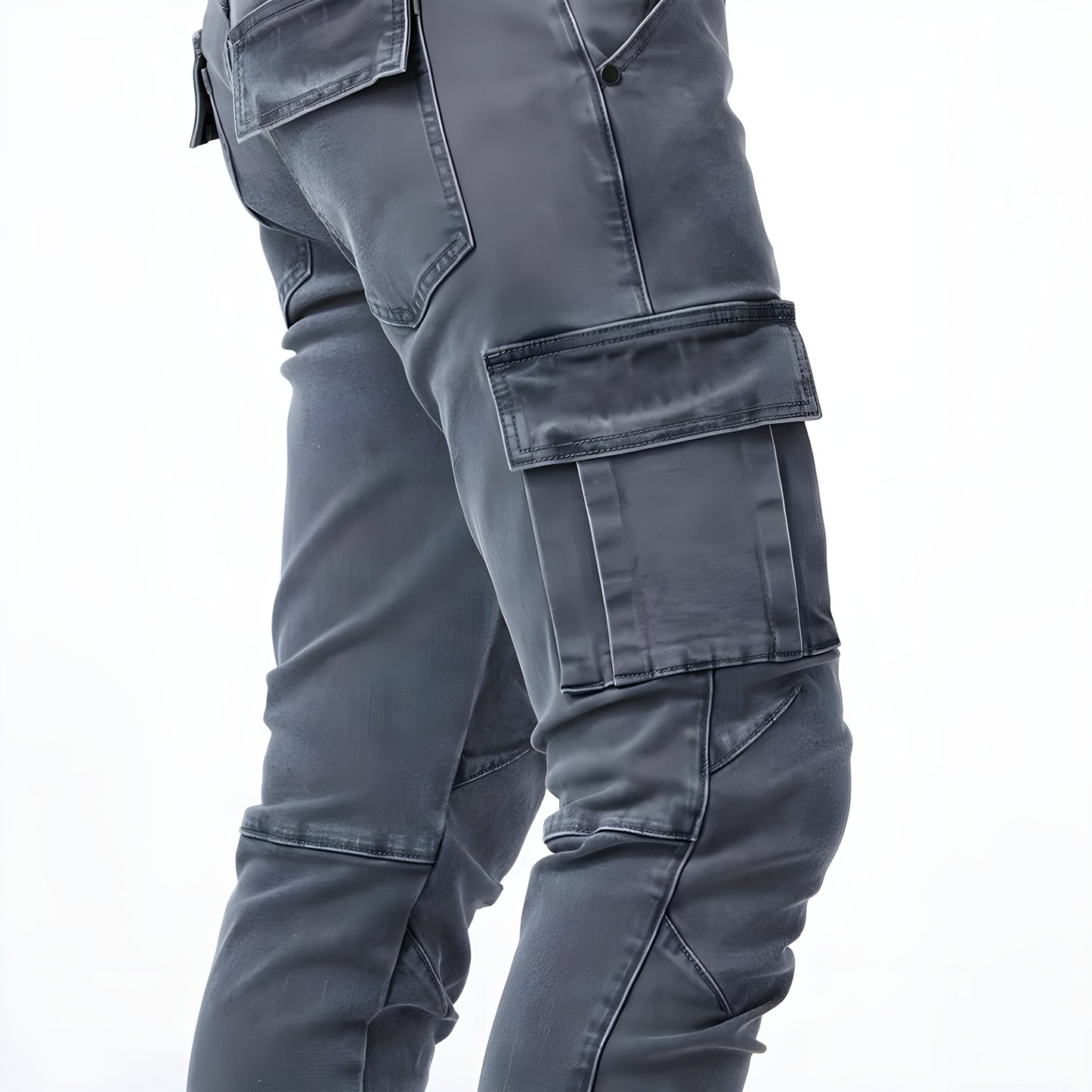 Eirik™ | Cargobukse i stretchdenim (1+1 GRATIS)
