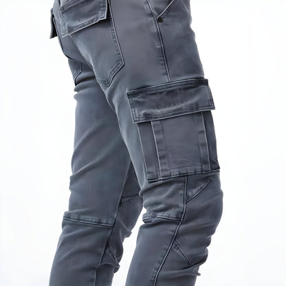 Eirik™ | Cargobukse i stretchdenim (1+1 GRATIS)