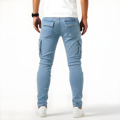Eirik™ | Cargobukse i stretchdenim (1+1 GRATIS)