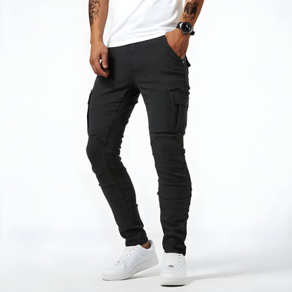 Eirik™ | Cargobukse i stretchdenim (1+1 GRATIS)