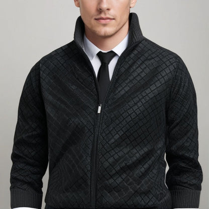 DapperKnit™ | Elegant strikkejakke med glidelås