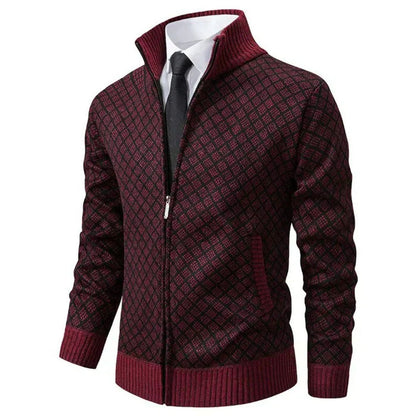 DapperKnit™ | Elegant strikkejakke med glidelås