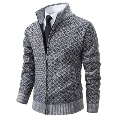 DapperKnit™ | Elegant strikkejakke med glidelås