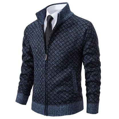DapperKnit™ | Elegant strikkejakke med glidelås