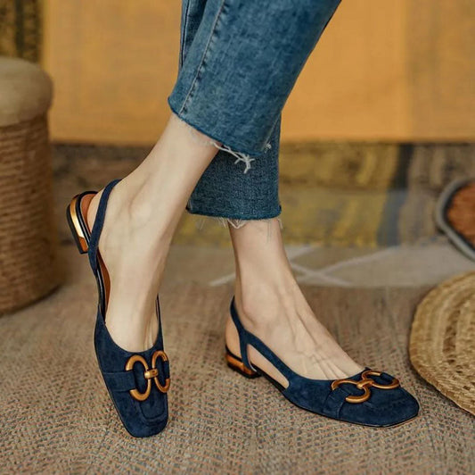 ÉléganceBleu™ | Klassiske slingback-loafers