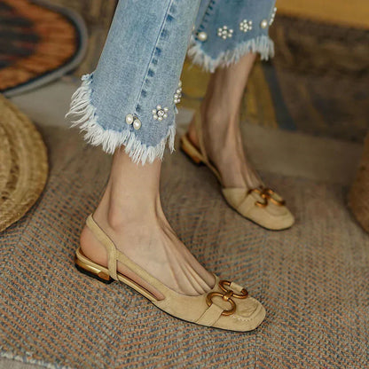 ÉléganceBleu™ | Klassiske slingback-loafers