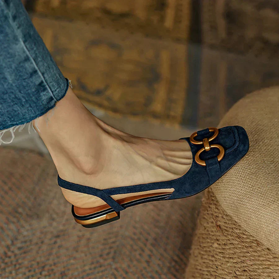 ÉléganceBleu™ | Klassiske slingback-loafers