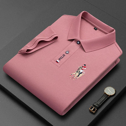 Emil™ | Poloshirt med brodert ryttermotiv – Klassisk & sporty
