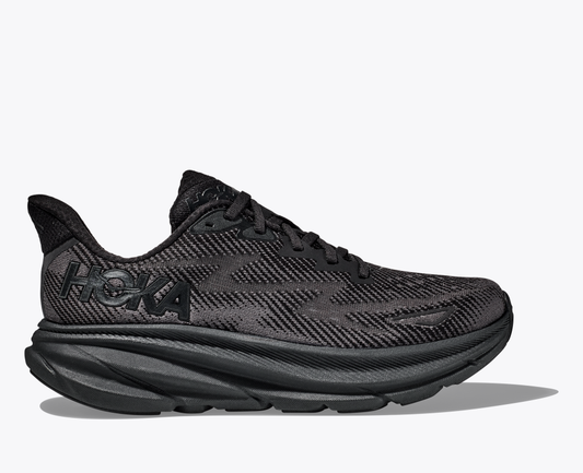 Clifton 9 Unisex Heltsvarte joggesko