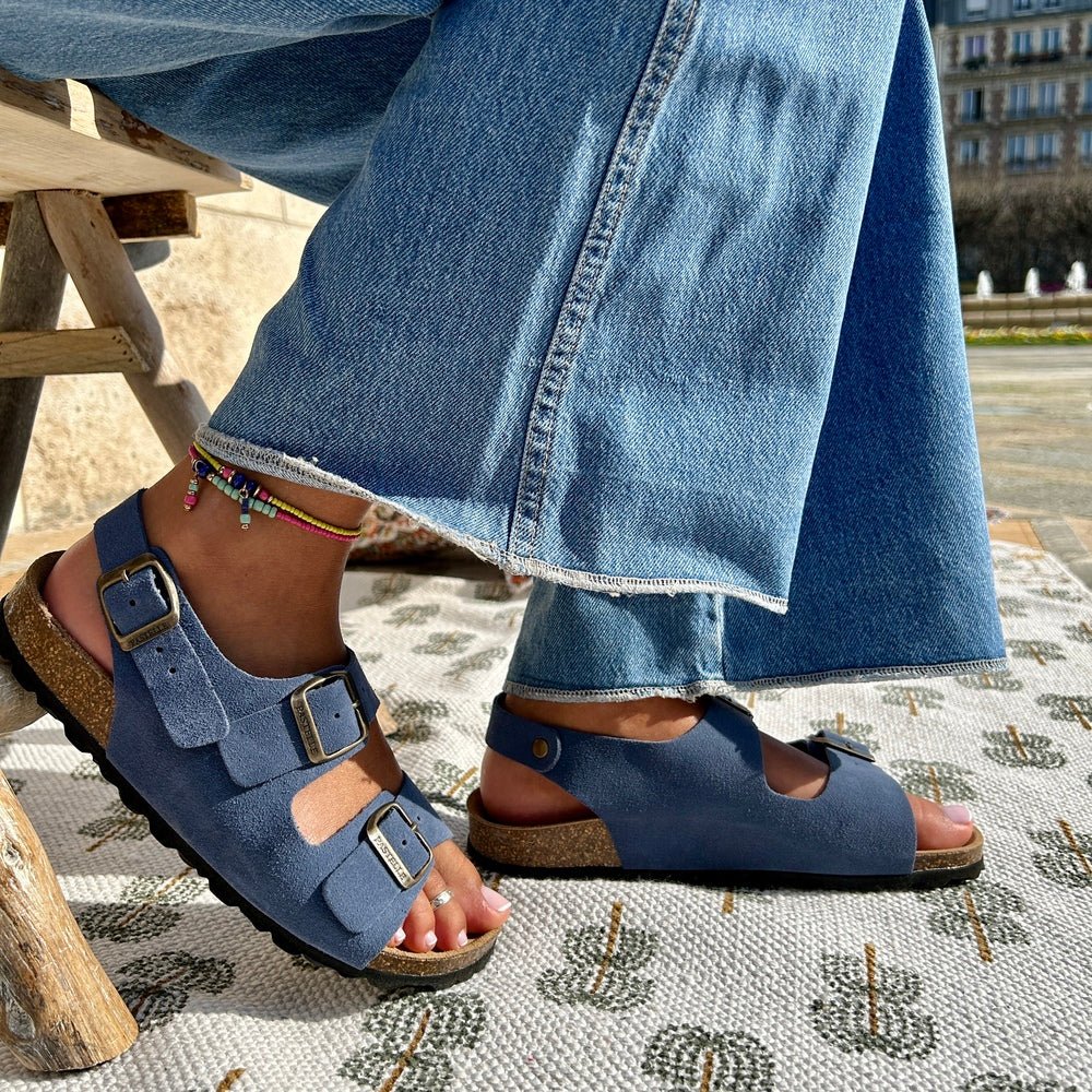 Inga™ | Tidløse sandaler i mykt semsket skinn