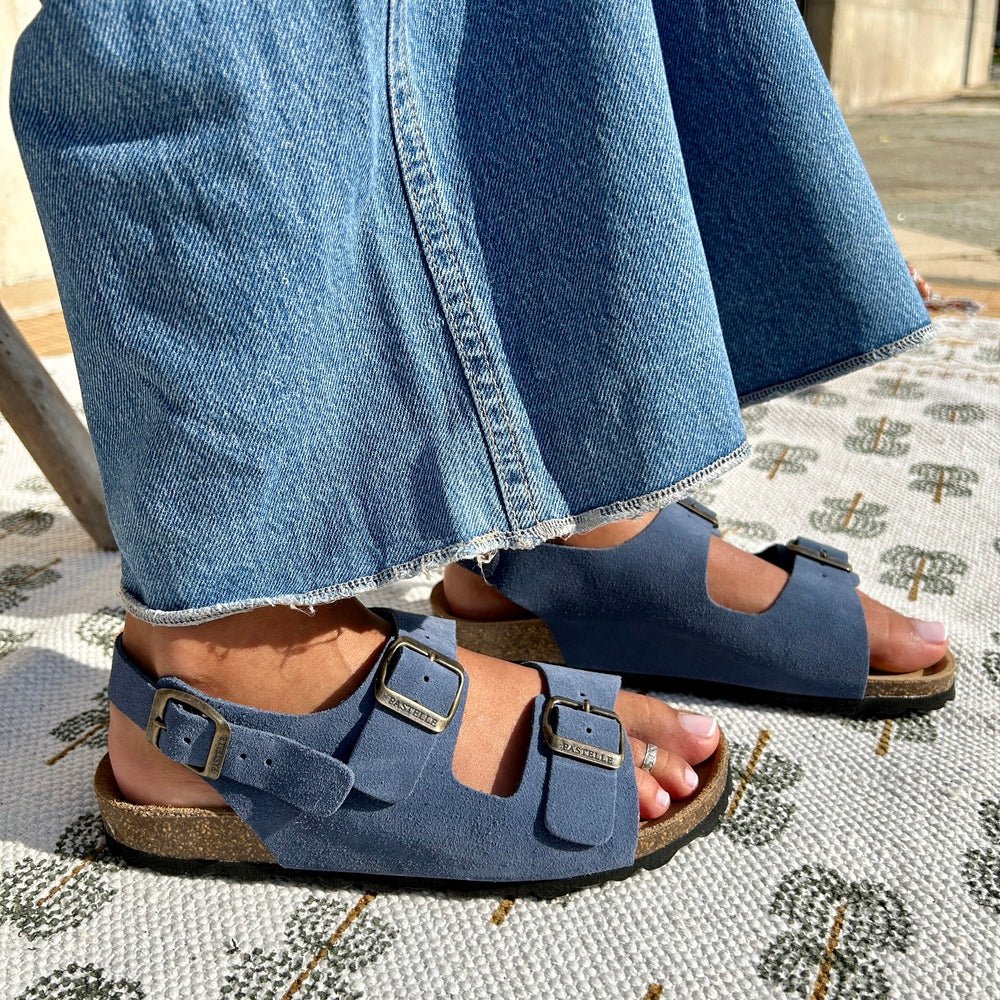 Inga™ | Tidløse sandaler i mykt semsket skinn