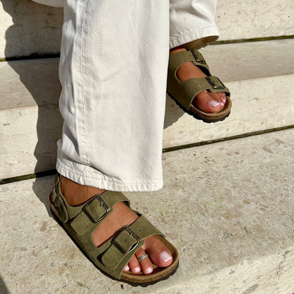 Inga™ | Tidløse sandaler i mykt semsket skinn