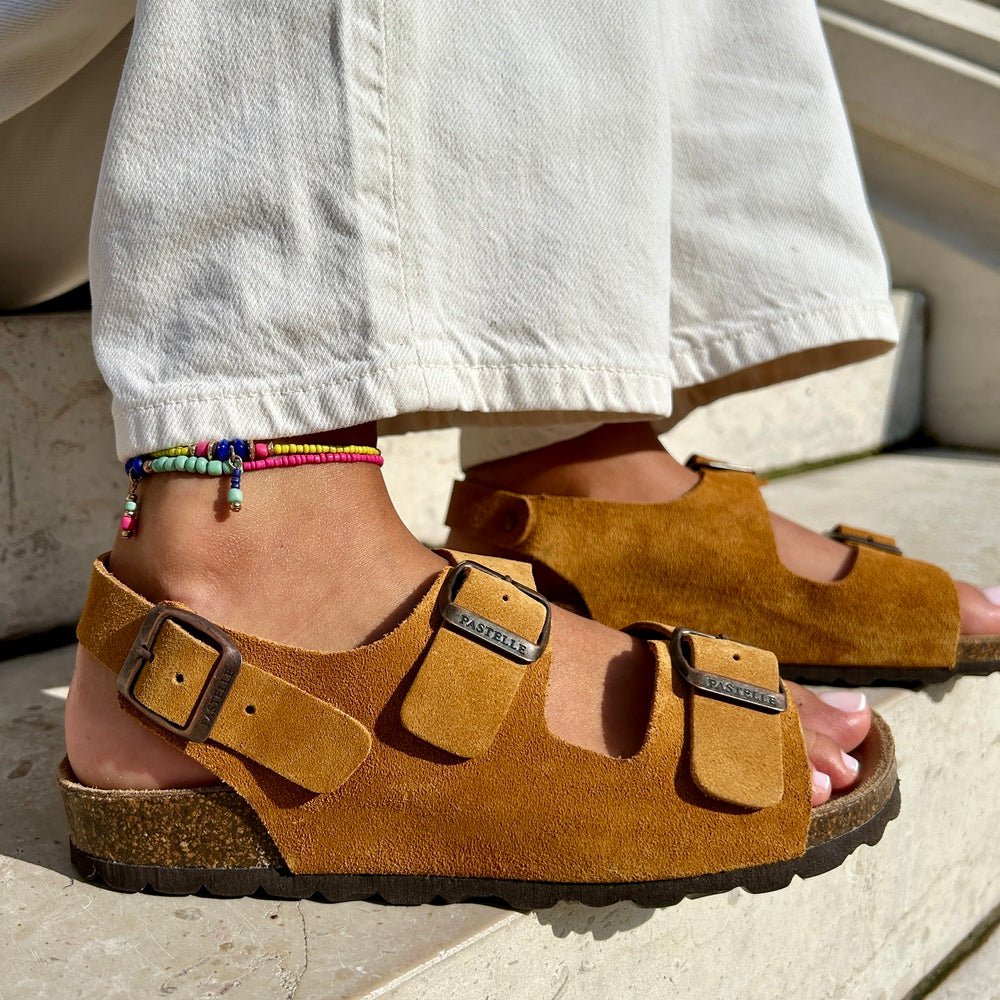 Inga™ | Tidløse sandaler i mykt semsket skinn