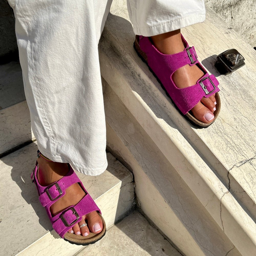Inga™ | Tidløse sandaler i mykt semsket skinn