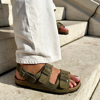 Inga™ | Tidløse sandaler i mykt semsket skinn