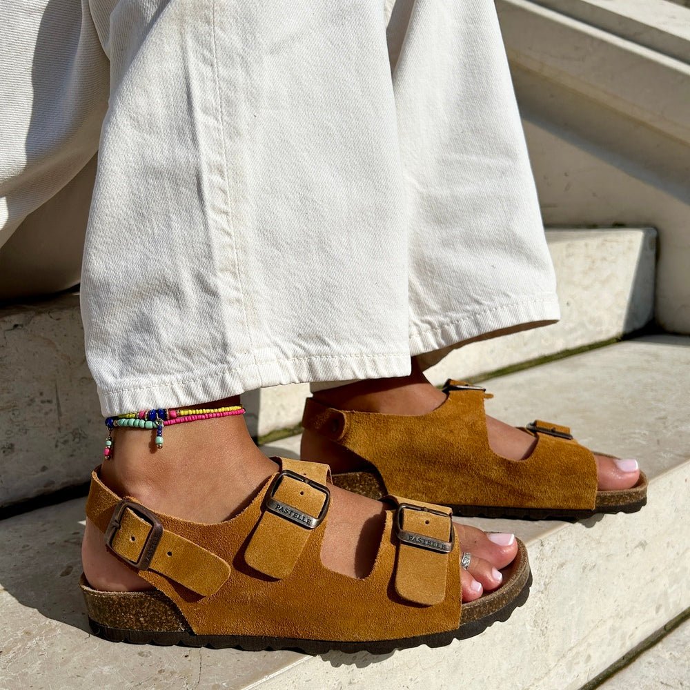 Inga™ | Tidløse sandaler i mykt semsket skinn
