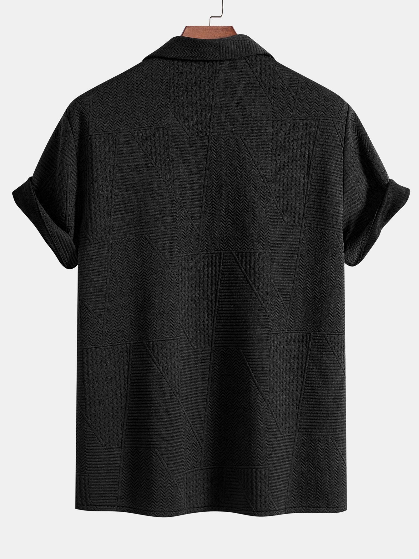 Morten™ | Geometrisk kortermet skjorte