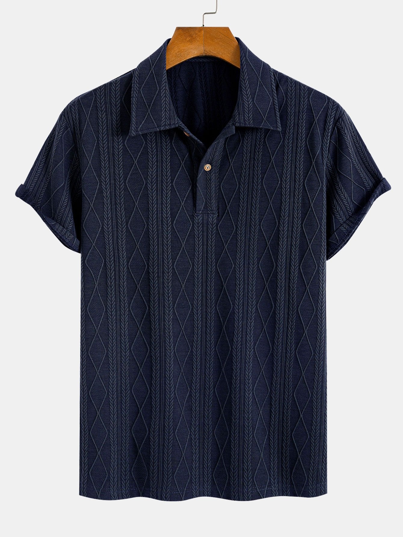 Elias™ | Poloshirt med struktur – Eleganse møter komfort