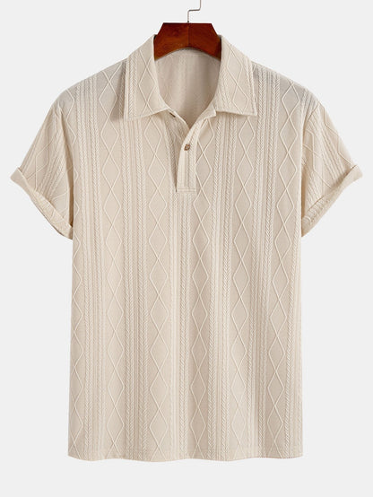 Elias™ | Poloshirt med struktur – Eleganse møter komfort