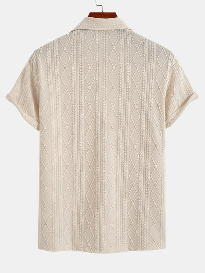 Elias™ | Poloshirt med struktur – Eleganse møter komfort