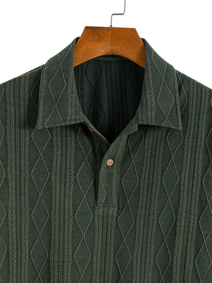 Elias™ | Poloshirt med struktur – Eleganse møter komfort