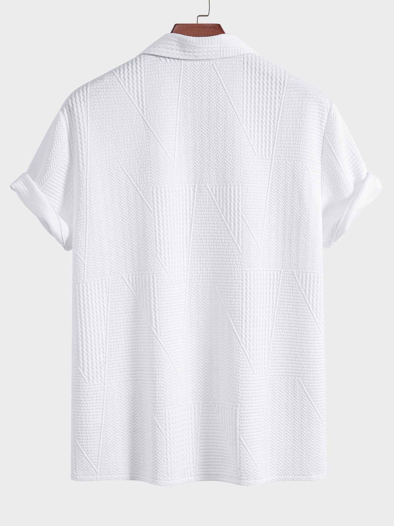 Morten™ | Geometrisk kortermet skjorte