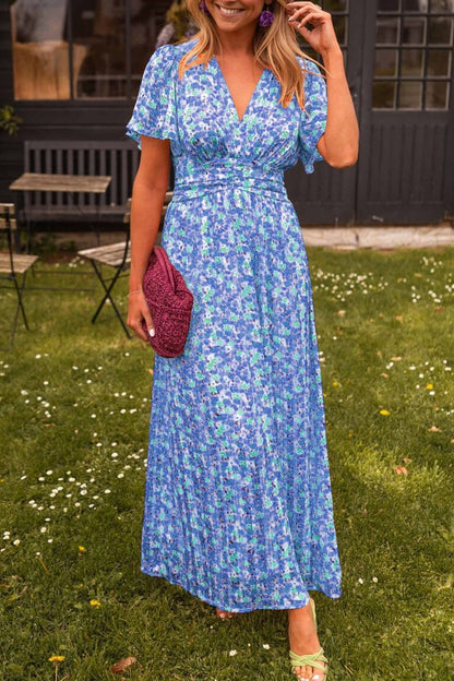 Mariella | Lang blomsterkjole i romantisk og lett stil