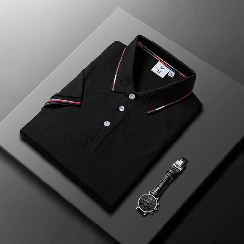 Sverre™ | Stilrent poloshirt med kontraststriper & sporty touch