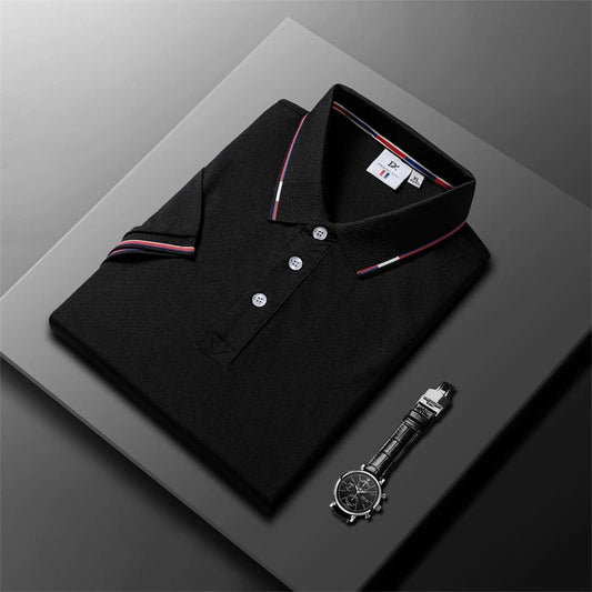 Sverre™ | Stilrent poloshirt med kontraststriper & sporty touch