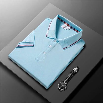 Sverre™ | Stilrent poloshirt med kontraststriper & sporty touch