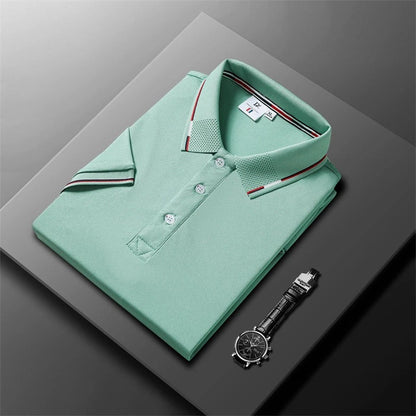 Sverre™ | Stilrent poloshirt med kontraststriper & sporty touch