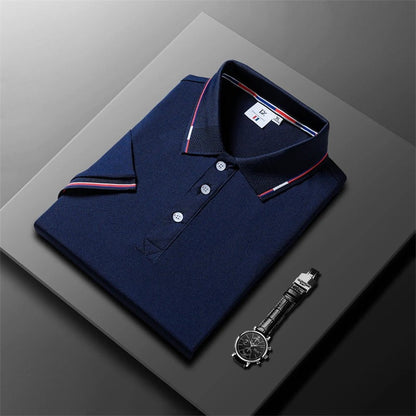 Sverre™ | Stilrent poloshirt med kontraststriper & sporty touch