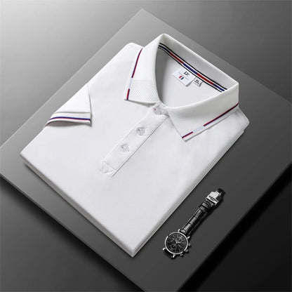 Sverre™ | Stilrent poloshirt med kontraststriper & sporty touch