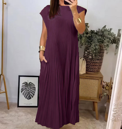 GracePlissé™ | Elegant plissert maxikjole