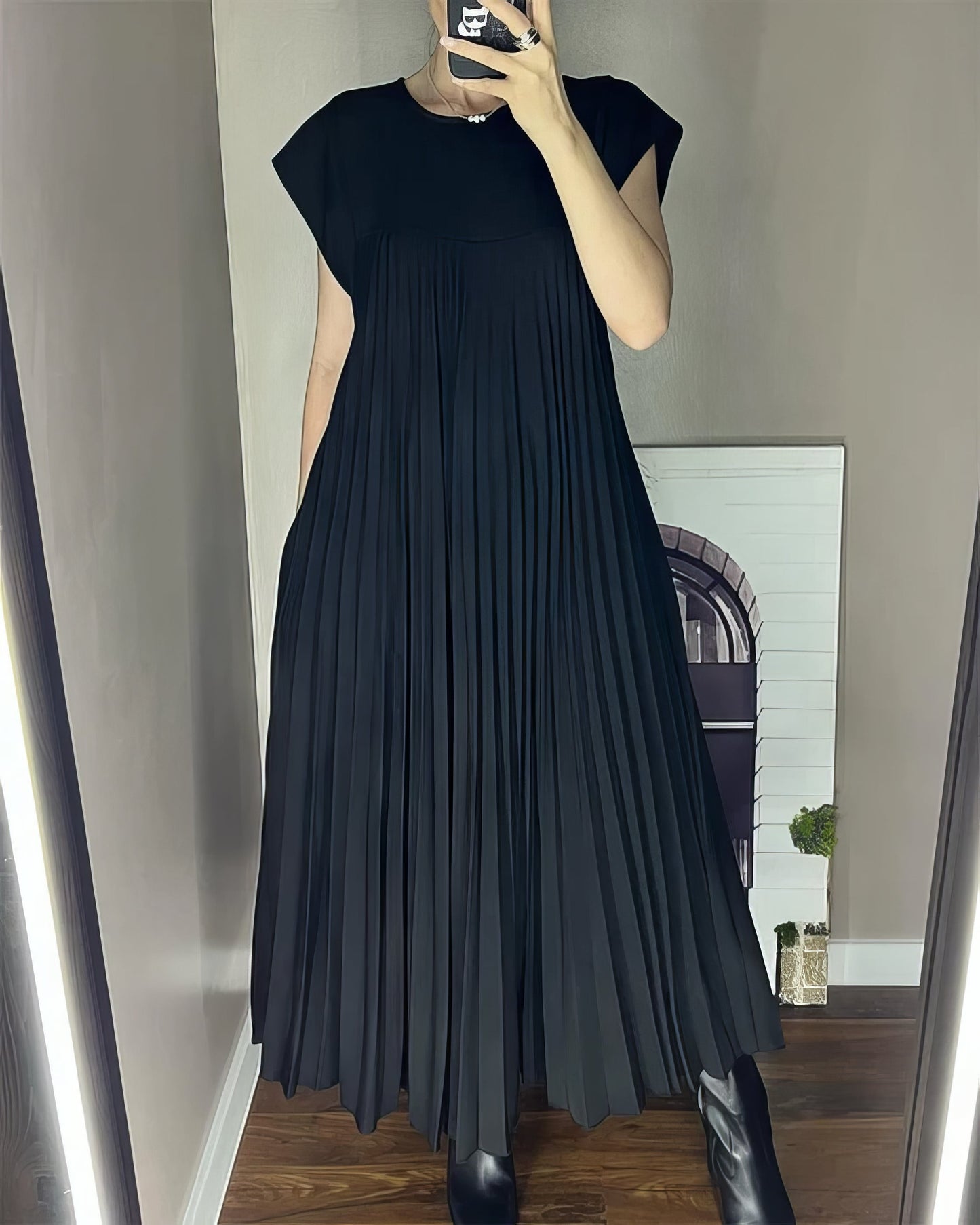 GracePlissé™ | Elegant plissert maxikjole